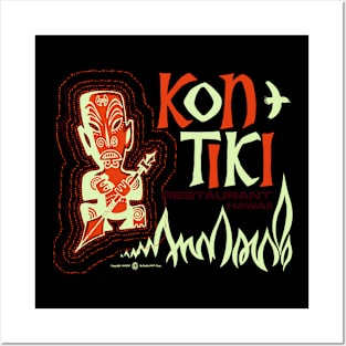 Vintage Retro Kon Tiki Tiki Bar Posters and Art